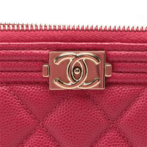 chanel boy o case caviar
